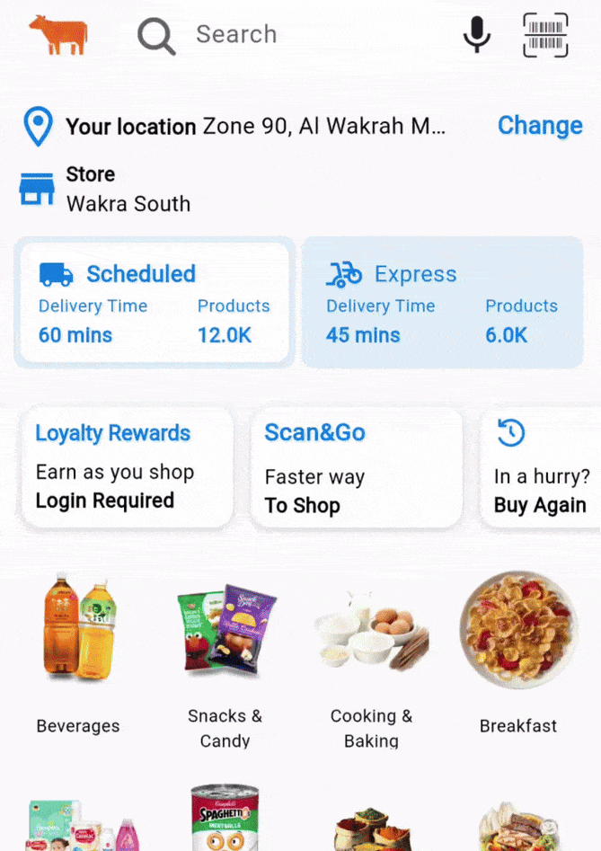 Customizable online store interface