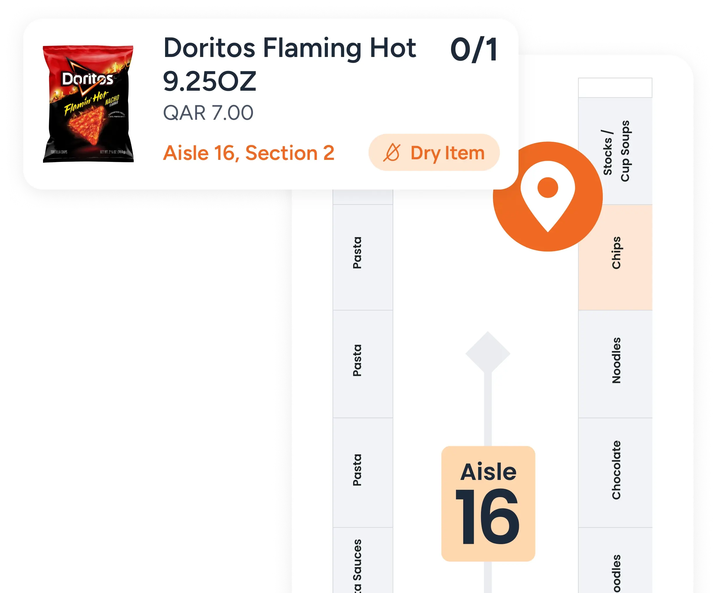 picking with product geolocation